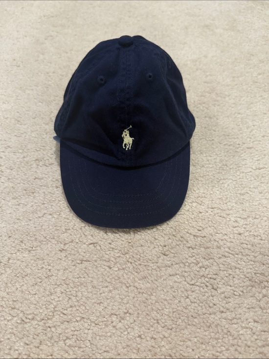 Ralph Lauren Other - Ralph Lauren Navy Baseball Cap with Cream Polo Logo 2T/4T